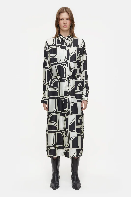 CLOSED WOMENS SILK DRESS - BLACK Tunics Vintage classic