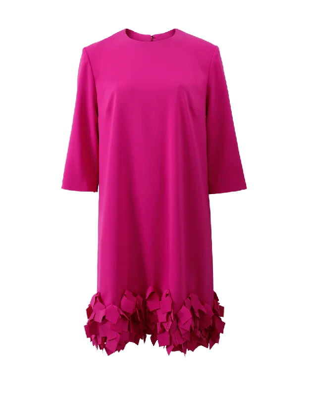 Laser Cut Falling Leaf Dress Tunics Party sparkling