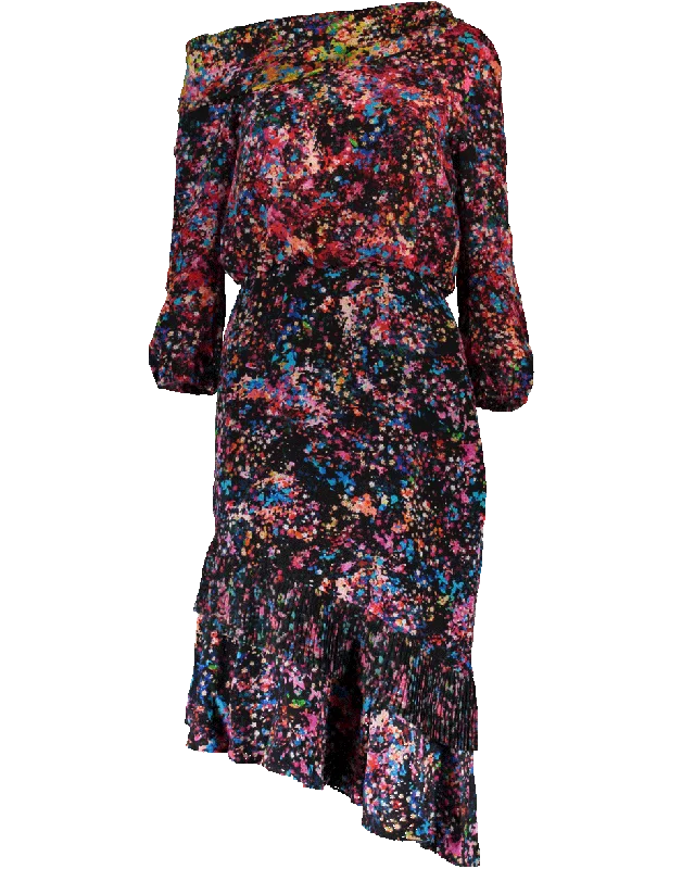 Lexie Floral Print Dress Tunics Fall fleece