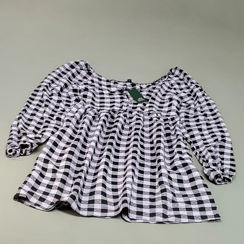 WILD FABLE Women's Amethyst Checkered Dress Sz M Black/Pink 331 08 6996 (New) Tunics Fall fleece