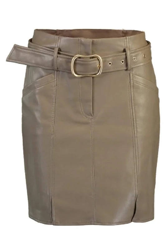 Jimena Vegan Leather Skirt summer skirt style