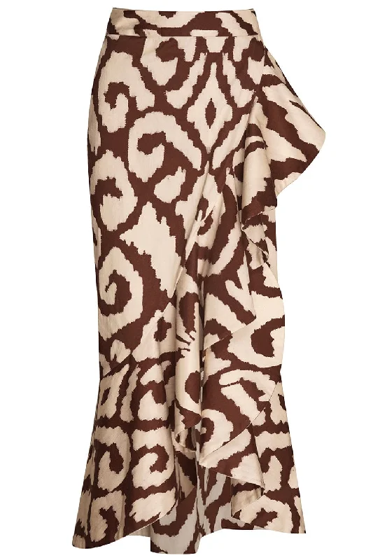 In The Mood For Classics Midi Skirt velvet skirt luxury