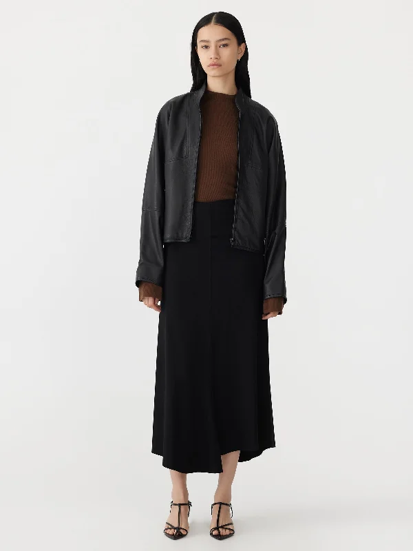 stretch viscose flared skirt corduroy skirt textured