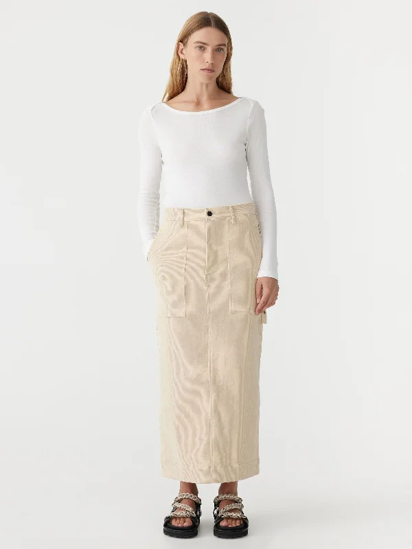 cord utility skirt leather skirt modern