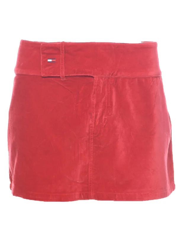 Tommy Hilfiger Y2K A-line Skirt - L patchwork skirt art