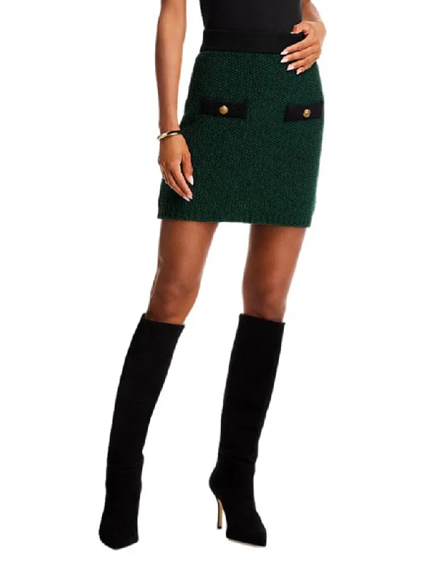 Rivka Mini Skirt  - Veronica Beard pleated skirt texture