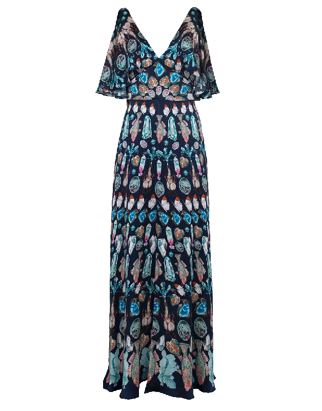 Quartz Printed Dress Tunics Hiking breathable