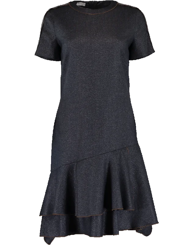 Monili Shoulder Tier Dress Tunics Running lightweight