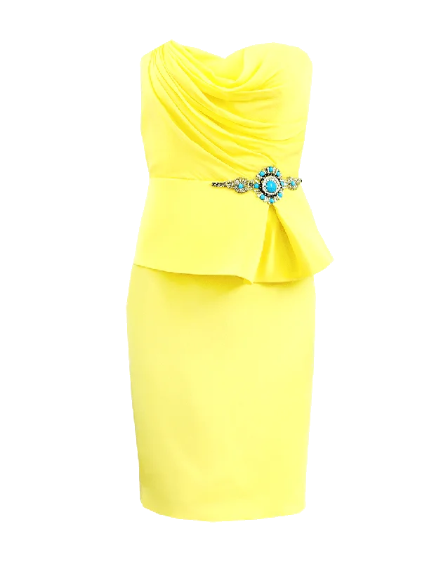 Strapless Draped Dress Tunics Timeless classic
