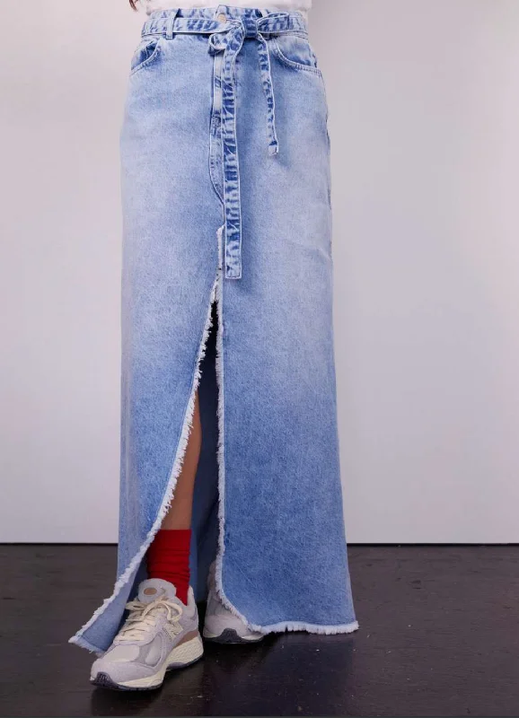 Kaia Denim Skirt lace skirt elegant