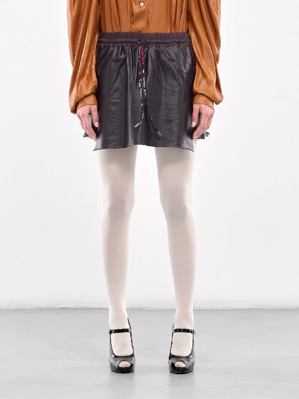 Cheerleader Skirt (1J01000A-J007R-BLACK) button skirt front