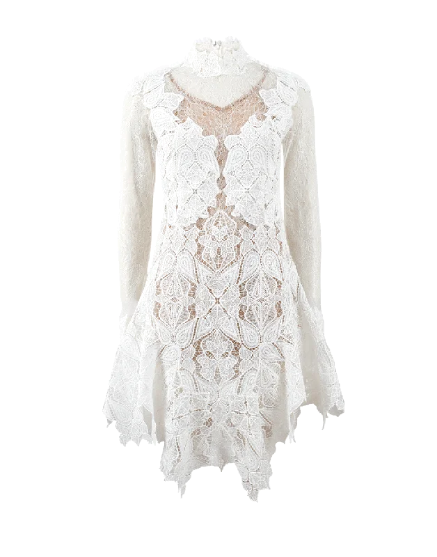 Multi Media Corded Lace Dress Tunics Essential wardrobe