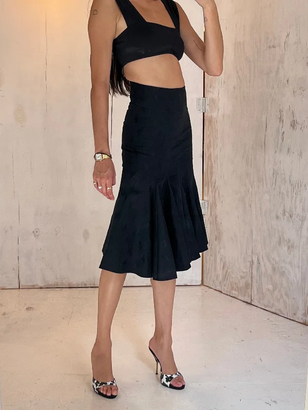 Y2K Boudicca Jacquard Skirt a-line skirt cut