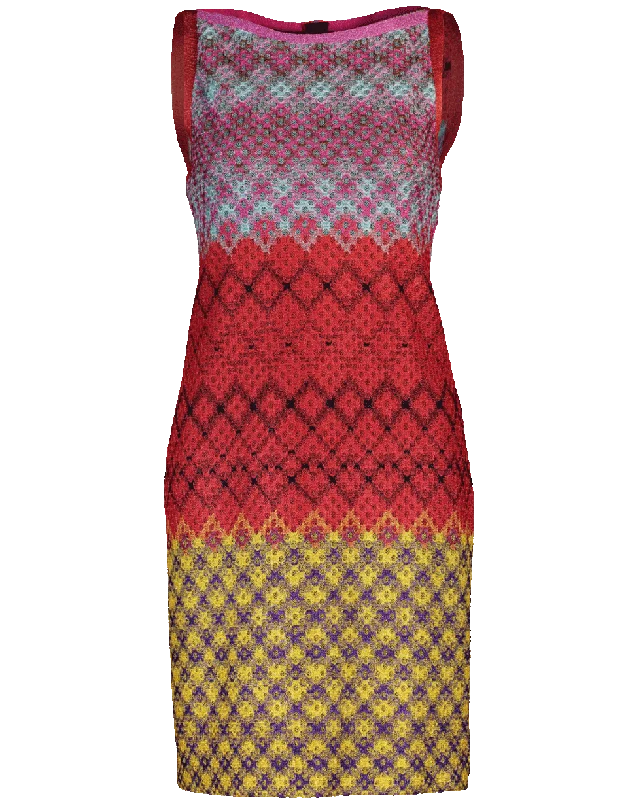 Pizzo Rombo Lame Shift Dress Tunics Custom made