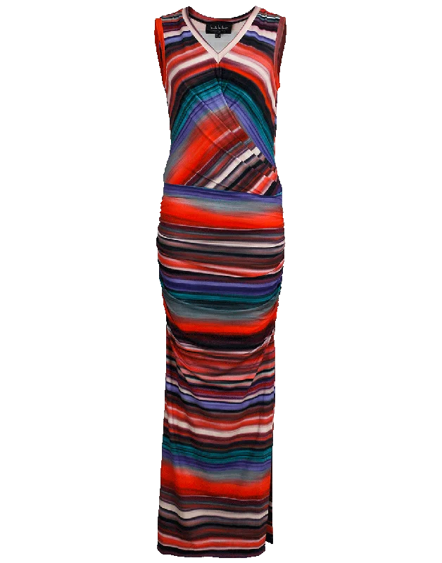 Jersey Stripe Maxi Dress Tunics Corduroy durable