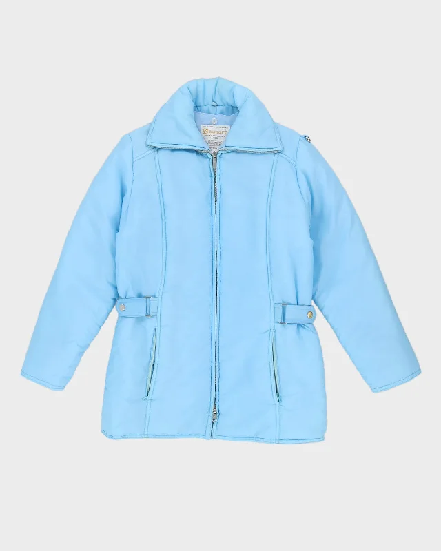 Vintage 90s Baymart Blue Ski Jacket - S Wool Jacket Cashmere Jacket Tweed Jacket