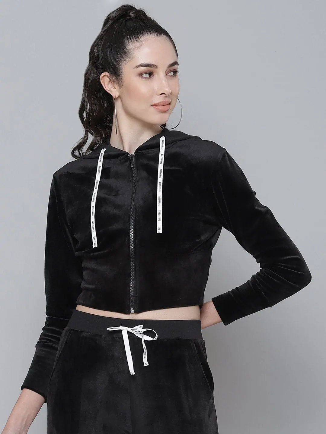 Women Solid Black Full Sleeve Jacket Faux Fur Jacket Real Fur Jacket Shearling Jacket Women Solid Black Full Sleeve Jacket Faux Fur Jacket Real Fur Jacket Shearling Jacket