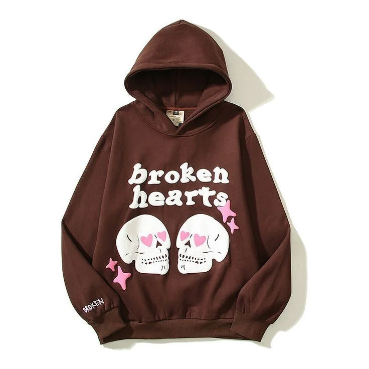 Vintage Broken Heart Skull Star Print Y2K Kawaii Style Hoodie For women Hoodie with Ribbed Cuffs Snug Fit Comfort Vintage Broken Heart Skull Star Print Y2K Kawaii Style Hoodie For women Hoodie with Ribbed Cuffs Snug Fit Comfort