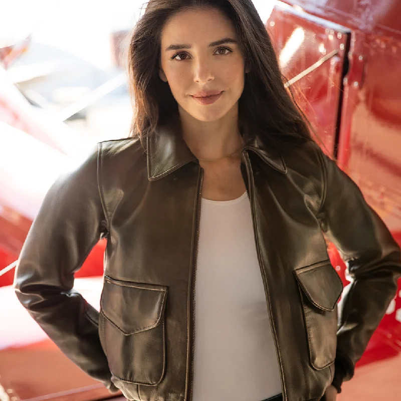 WASP A-2 Flight Jacket W2567 V-Neck Jacket Boat Neck Jacket Square Neck Jacket