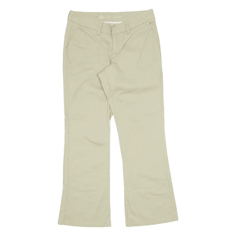 DICKIES Workwear Trousers Beige Slim Bootcut Womens W30 L30 Trousers Designer Luxury DICKIES Workwear Trousers Beige Slim Bootcut Womens W30 L30 Trousers Designer Luxury