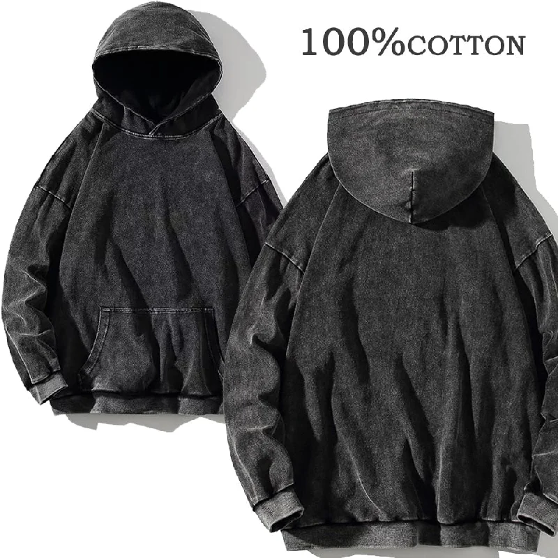 All Black Hoodie Hoodie with Turtle Neck Cozy Winter