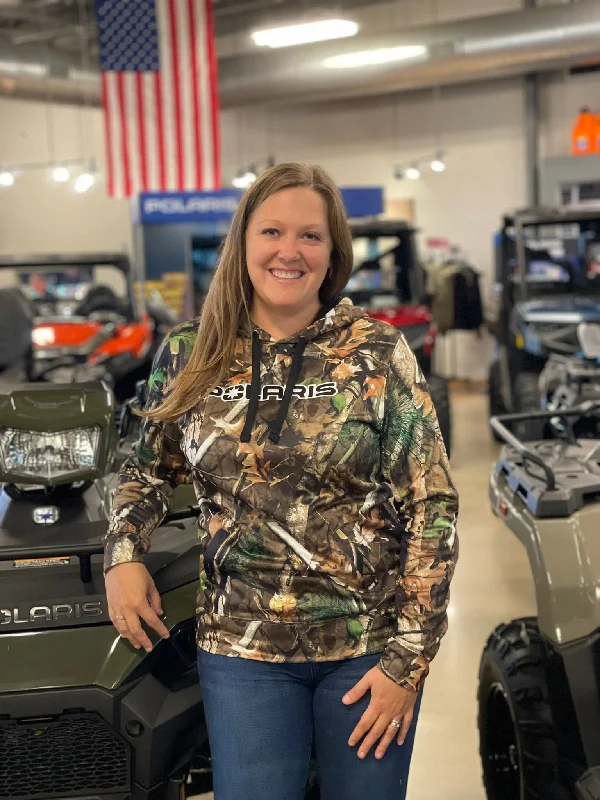 Polaris Women's Pursuit Camo Hoodie | 2865488 Hoodie with Button Placket Classic Preppy Polaris Women's Pursuit Camo Hoodie | 2865488 Hoodie with Button Placket Classic Preppy