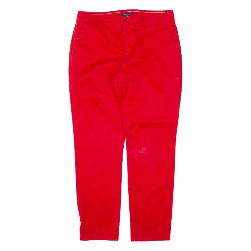 TOMMY HILFIGER Trousers Red Regular Tapered Womens W32 L29 Trousers Leisure Comfortable TOMMY HILFIGER Trousers Red Regular Tapered Womens W32 L29 Trousers Leisure Comfortable