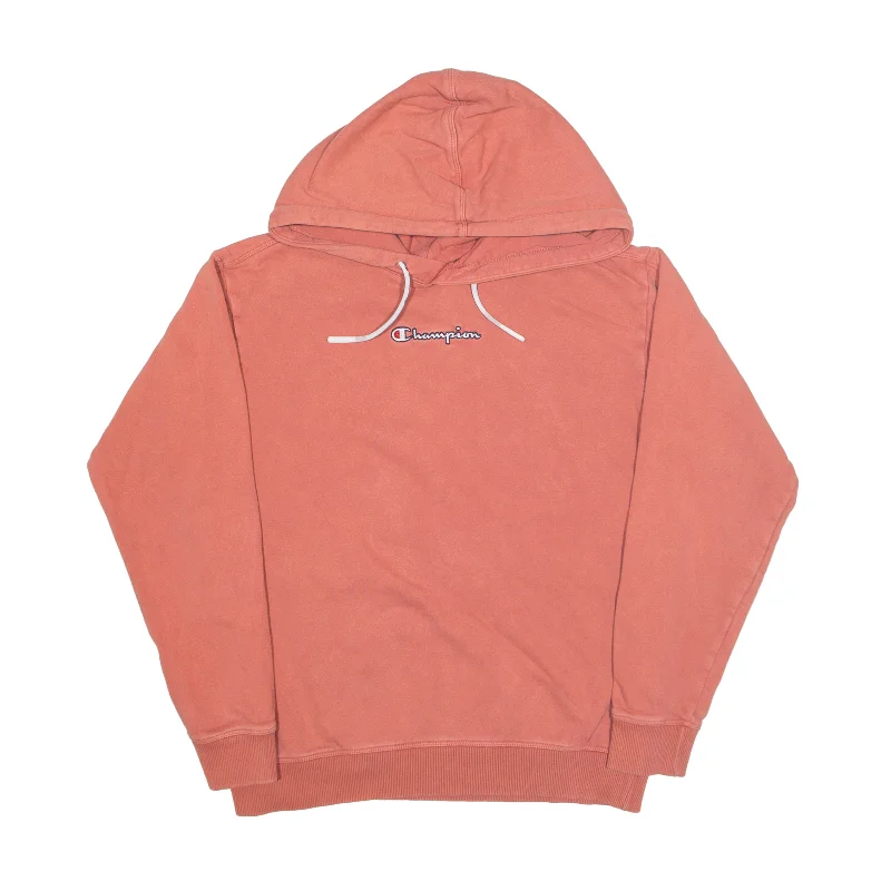 CHAMPION Hoodie Pink Pullover Womens S Peter Pan Collar