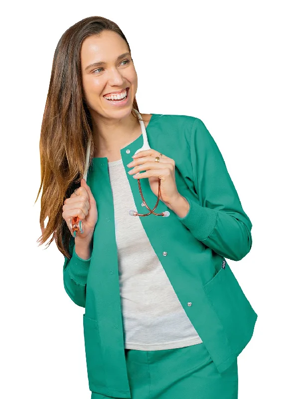 Workwear Scrubs Jacket by Adar XXS-5XL / Surgical Green Print Jacket Jacquard Jacket Patchwork Jacket Workwear Scrubs Jacket by Adar XXS-5XL / Surgical Green Print Jacket Jacquard Jacket Patchwork Jacket