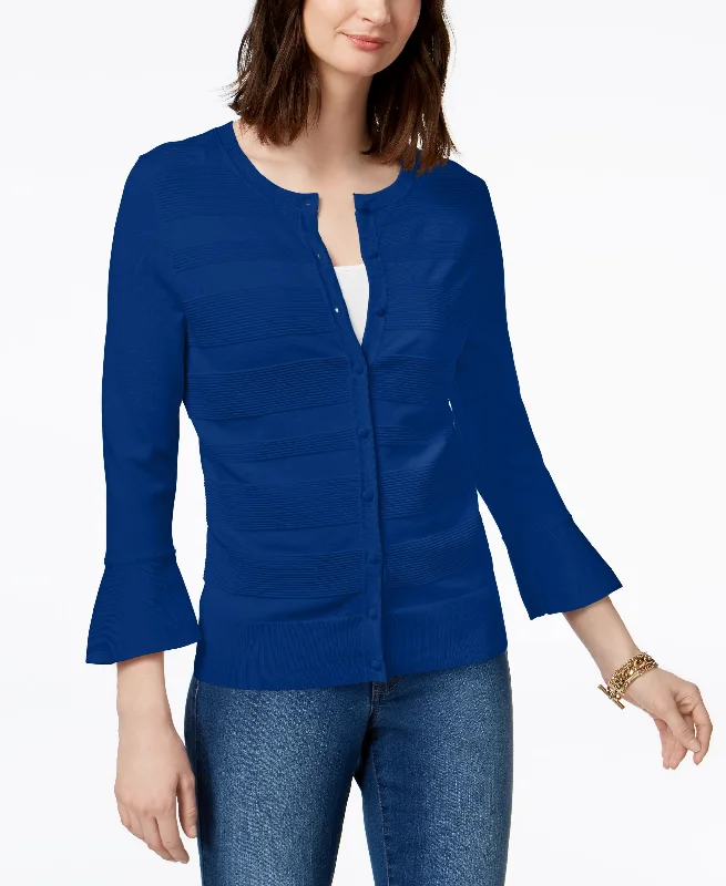 Charter Club Bell Sleeve Cardigan Boat Neck Shawl Collar Notched Collar