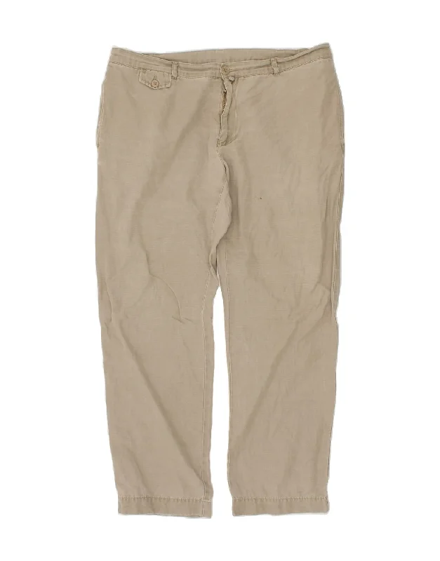 LACOSTE Womens Straight Casual Trousers W42 L30 Beige Skinny Trousers Denim Stretchy LACOSTE Womens Straight Casual Trousers W42 L30 Beige Skinny Trousers Denim Stretchy