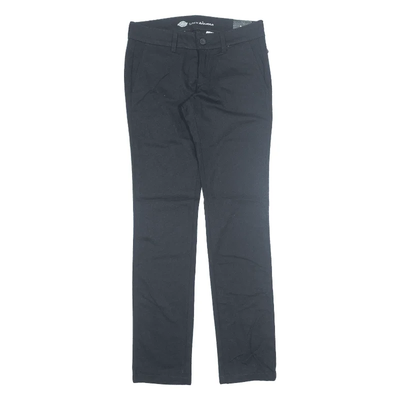 DICKIES Workwear Trousers Black Slim Straight Womens W28 L33 Trousers Palazzo Wide Leg DICKIES Workwear Trousers Black Slim Straight Womens W28 L33 Trousers Palazzo Wide Leg
