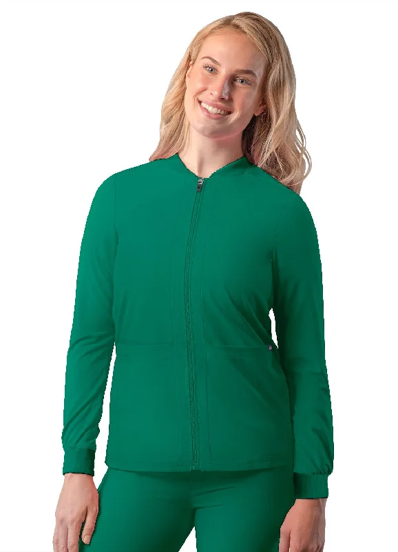 Addition Women's Bomber Zipped Jacket by Adar XXS-3XL / HUNTER GREEN Embroidered Jacket Appliqued Jacket Beaded Jacket Addition Women's Bomber Zipped Jacket by Adar XXS-3XL / HUNTER GREEN Embroidered Jacket Appliqued Jacket Beaded Jacket