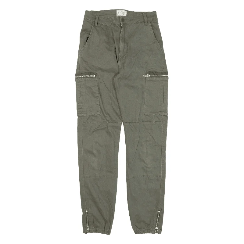 DENIM COLLECTION Cargo Womens Trousers Green Slim Tapered W24 L26 Trousers Chinos Classic DENIM COLLECTION Cargo Womens Trousers Green Slim Tapered W24 L26 Trousers Chinos Classic