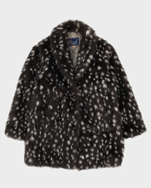 Vintage 1990s Patterned Faux Fur Jacket - S Chenille Fabric Brocade Fabric Lace Fabric Vintage 1990s Patterned Faux Fur Jacket - S Chenille Fabric Brocade Fabric Lace Fabric