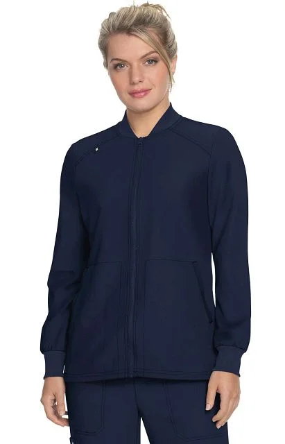 Always in Motion Jacket by KOI XXS-3X / Navy Nylon Fabric Polyester Fabric Spandex Fabric Always in Motion Jacket by KOI XXS-3X / Navy Nylon Fabric Polyester Fabric Spandex Fabric