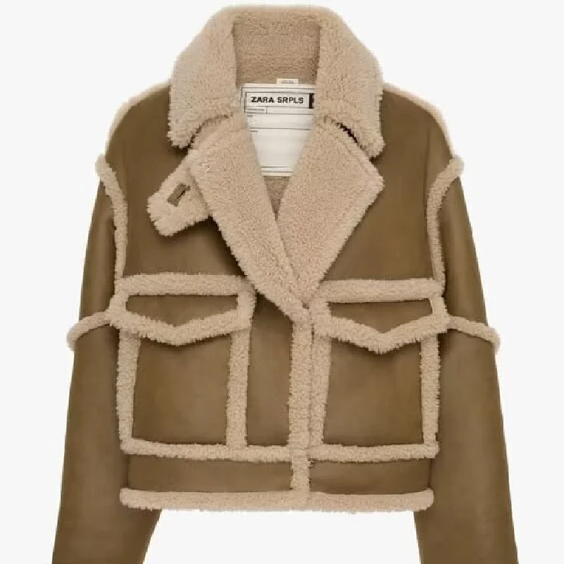 Women's Fashion Double-Sided Jacket Coat Wool Jacket Cashmere Jacket Tweed Jacket