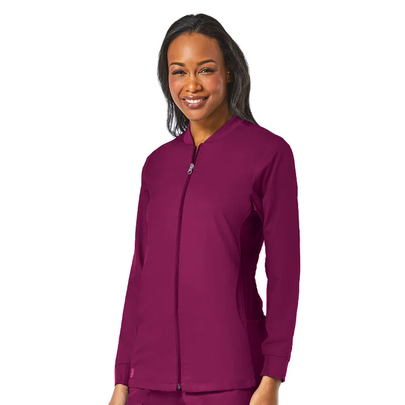 Sporty Mesh Panel Jacket by Maevn / XXS - 3XL / Wine Anorak Shell Jacket Lightweight Jacket Sporty Mesh Panel Jacket by Maevn / XXS - 3XL / Wine Anorak Shell Jacket Lightweight Jacket