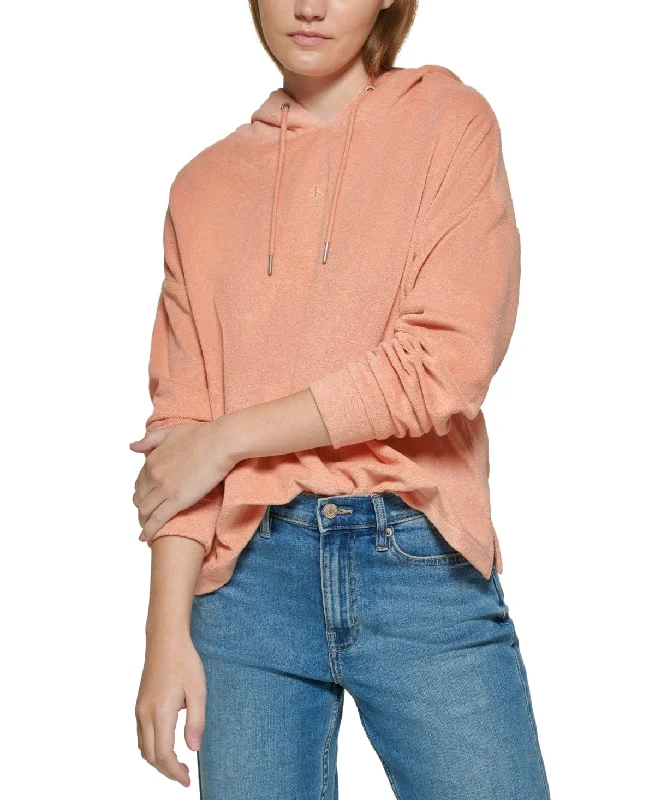 CALVIN KLEIN -  Embroidered Logo Hoodie Hoodie with Pocket Utility Practical