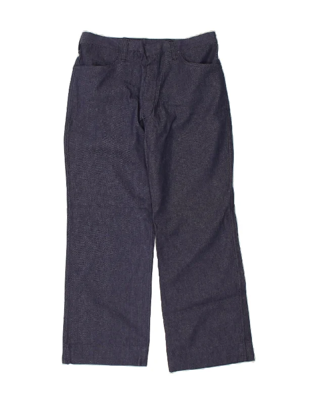 VINTAGE Womens Straight Casual Trousers W34 L29 Navy Blue Chinos Cotton Straight Leg VINTAGE Womens Straight Casual Trousers W34 L29 Navy Blue Chinos Cotton Straight Leg