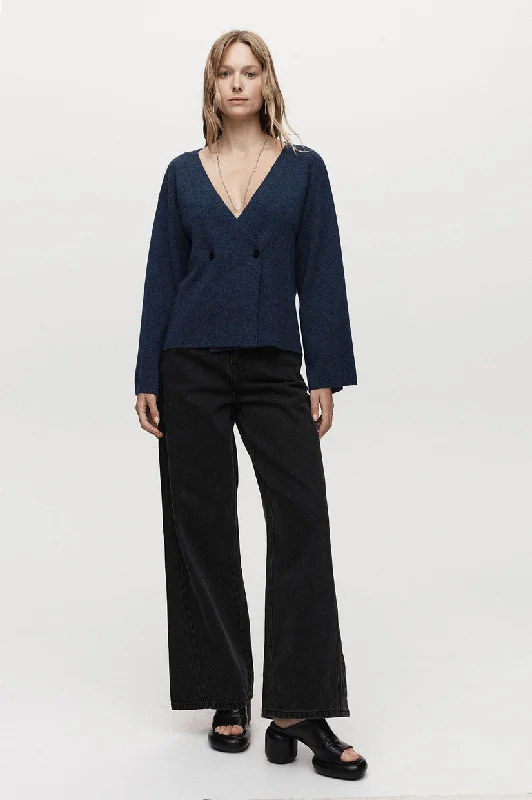 Marle Julius Cardigan - Ink Long Cardigan Short Cardigan Medium Cardigan