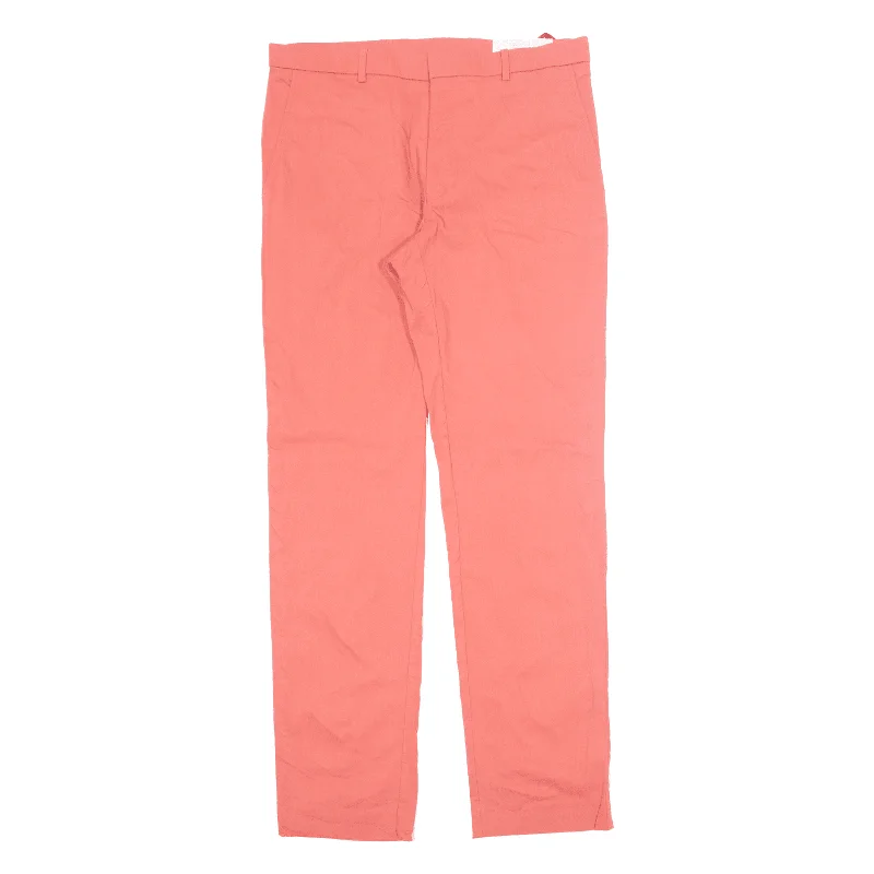 TOMMY HILFIGER Flex Chino Trousers Pink Slim Straight Womens W33 L32 Trousers Harem Relaxed Fit TOMMY HILFIGER Flex Chino Trousers Pink Slim Straight Womens W33 L32 Trousers Harem Relaxed Fit
