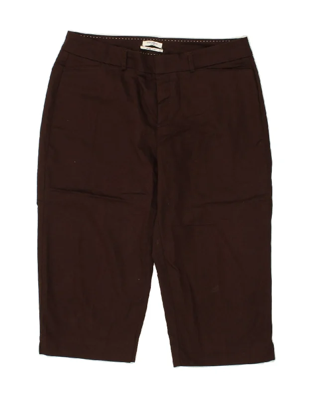 DOCKERS Womens Mid Rise Curvy Capri Trousers US 12 Large W34 L18 Brown Trousers sophisticated sleek DOCKERS Womens Mid Rise Curvy Capri Trousers US 12 Large W34 L18 Brown Trousers sophisticated sleek