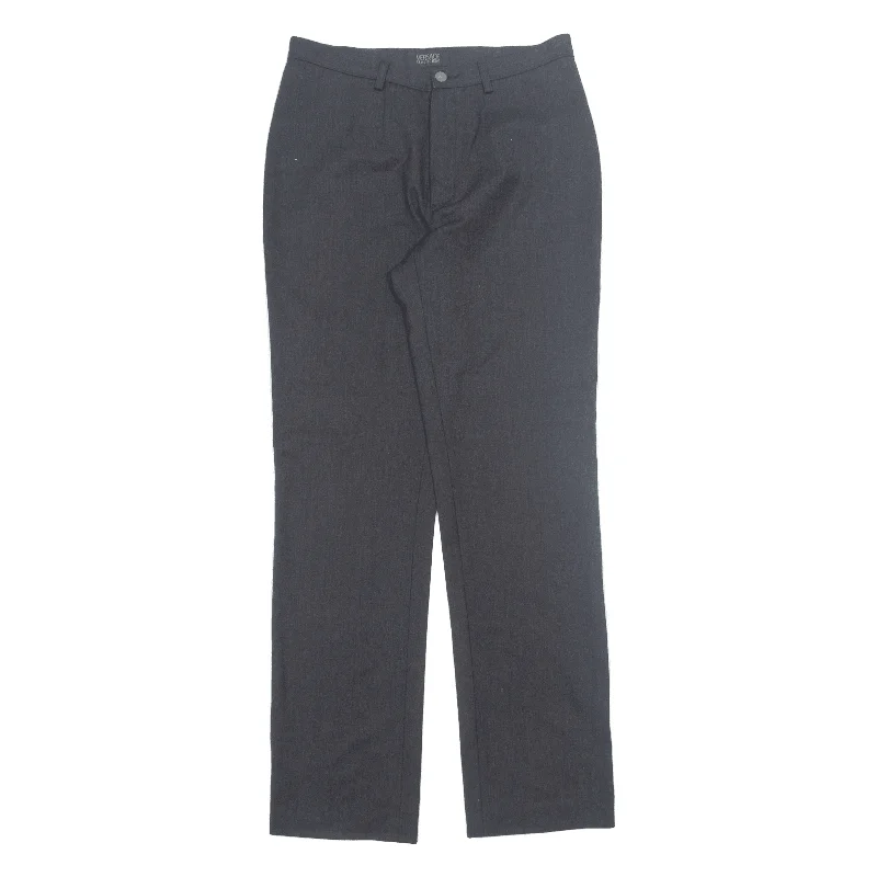 VERSACE CLASSIC V2 Womens Trousers Grey Slim Straight 90s Wool W30 L31 Trousers Leather Faux VERSACE CLASSIC V2 Womens Trousers Grey Slim Straight 90s Wool W30 L31 Trousers Leather Faux