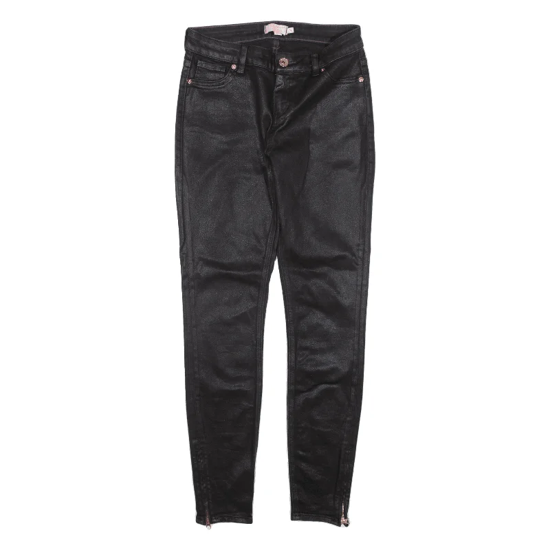 TED BAKER Trousers Black Slim Skinny Womens W26 L28 Trousers Culottes Wide Leg