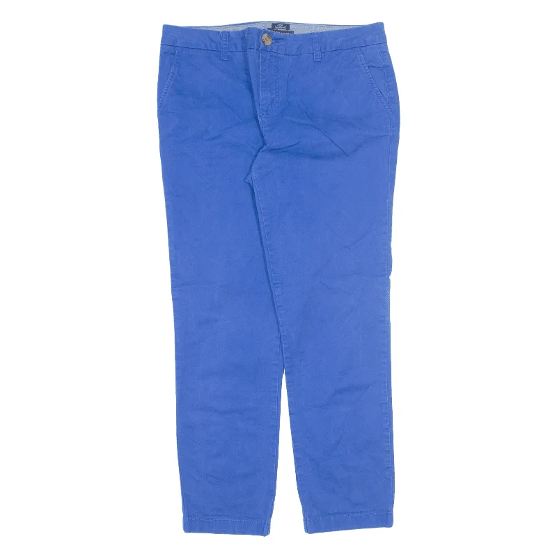 TOMMY HILFIGER Ankle Chino Trousers Blue Slim Straight Womens W34 L30 Trousers cozy soft TOMMY HILFIGER Ankle Chino Trousers Blue Slim Straight Womens W34 L30 Trousers cozy soft