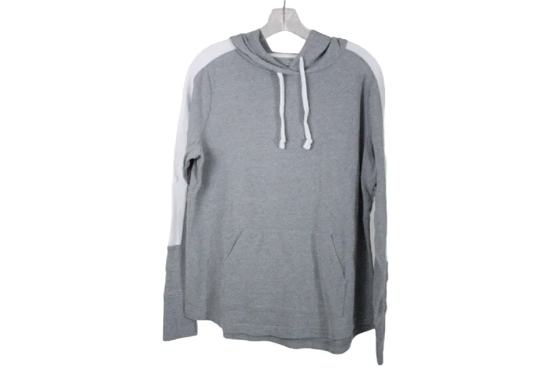 Tek Gear DryTek Gray Hoodie | M Hoodie with Contrast Stitching Detailed Premium
