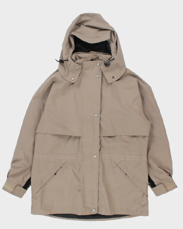 Vintage Women's Eddie Bauer Hooded Long Rain Jacket - L Notch Collar Peter Pan Collar Cowl Neck Vintage Women's Eddie Bauer Hooded Long Rain Jacket - L Notch Collar Peter Pan Collar Cowl Neck