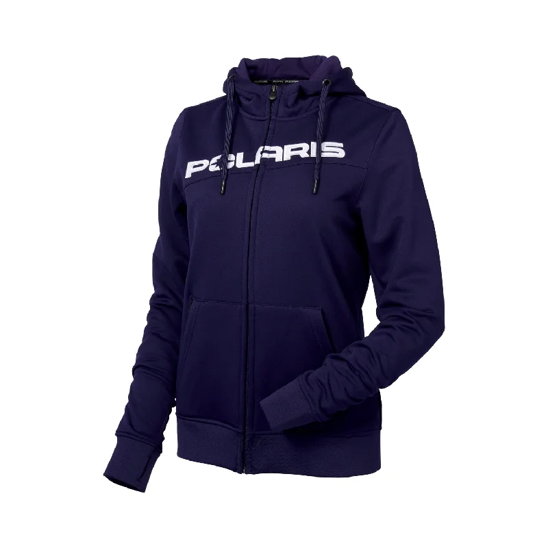 Polaris Women's Tech Full-Zip Hoodie, Navy | 2862511 Hoodie with Hem Fringe Bohemian Relaxed Polaris Women's Tech Full-Zip Hoodie, Navy | 2862511 Hoodie with Hem Fringe Bohemian Relaxed