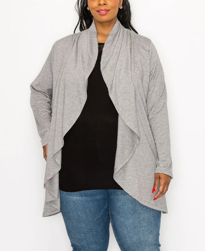 Plus Size Draped Flyaway Cardigan Duster Knit Top Faux Fur Fabric Real Fur Fabric Shearling Fabric Plus Size Draped Flyaway Cardigan Duster Knit Top Faux Fur Fabric Real Fur Fabric Shearling Fabric